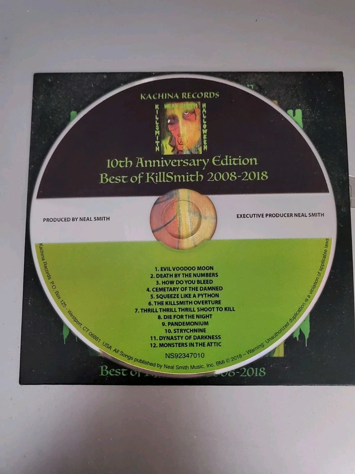 Alice Cooper Neal Smith Best of Killsmith Halloween 10th Anniversary CD Signed, изображение 3