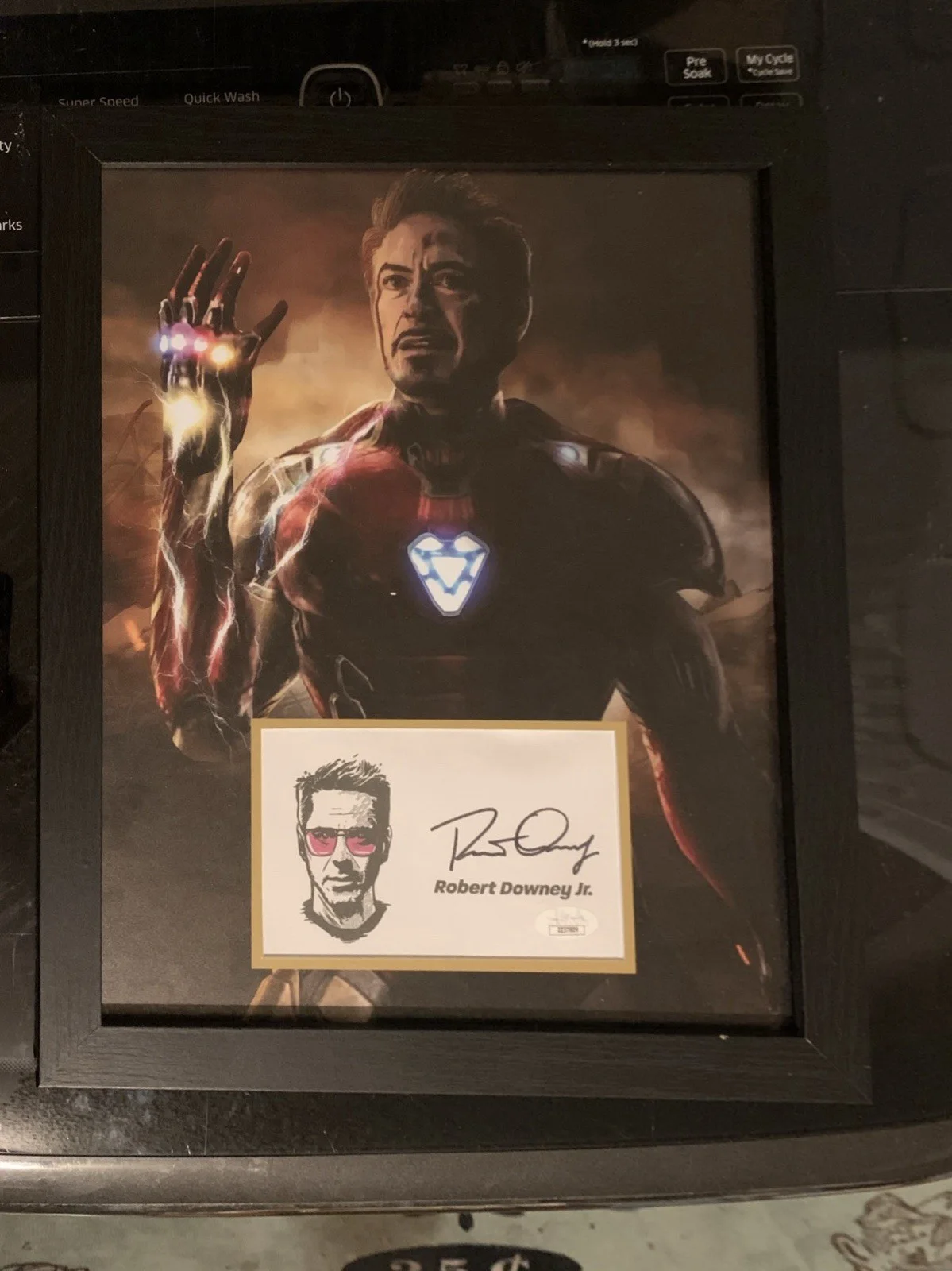 Robert Downey Jr Autographed Cut Jsa Framed Iron Man Signed Photo Avengers Edit, изображение 3