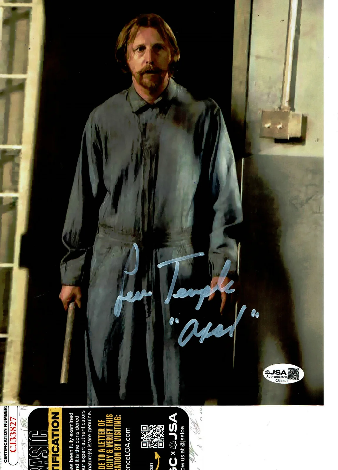 Lew temple — Walking Dead Lew Temple autographed 8x10 color standing photo JSA Certified