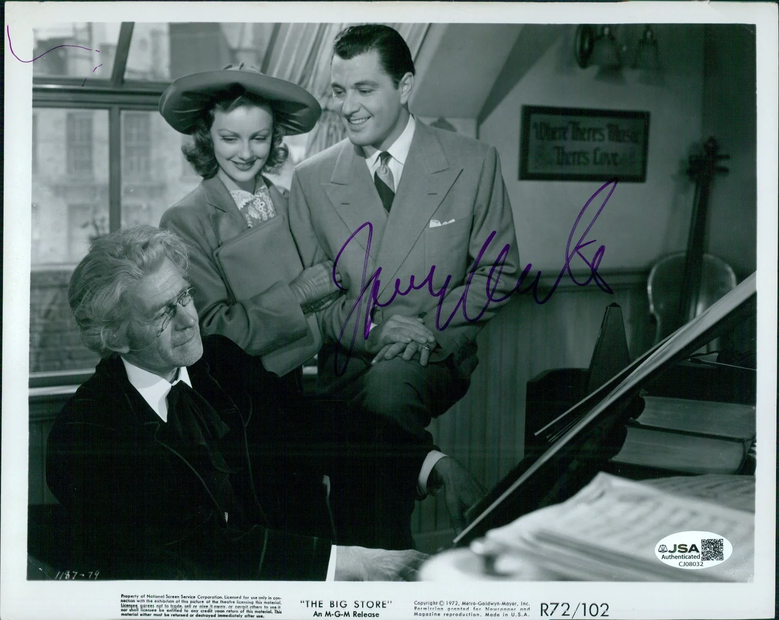 Tony Martin — Tony Martin The Big Store Actor Singer Signed 8x10 Glossy Photo JSA Authentic