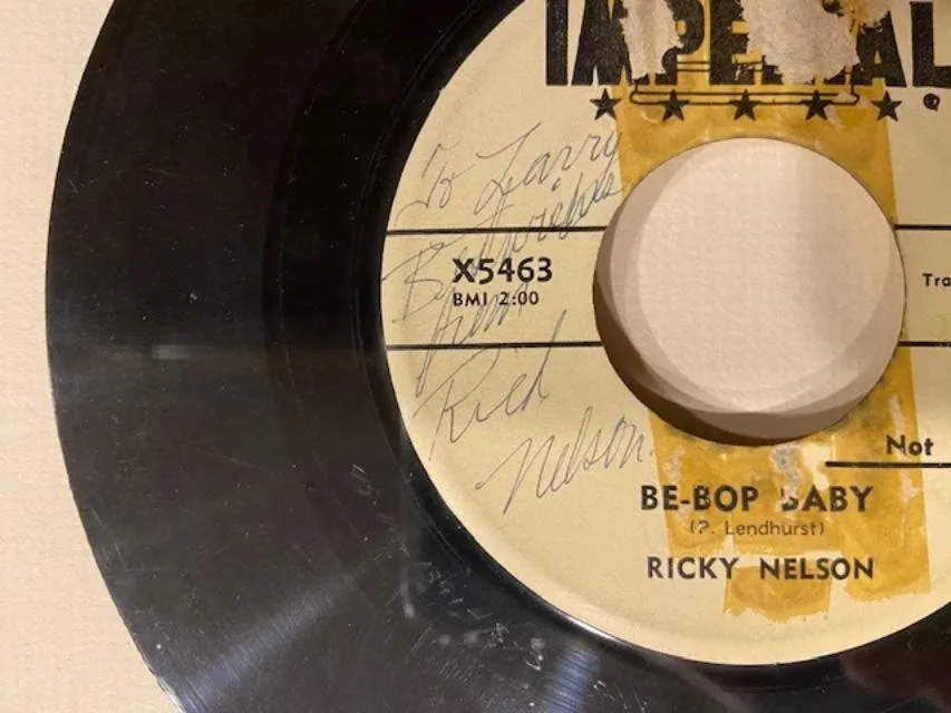Rick Nelson, Ricky Nelson — Rick Nelson Signed Autographed Be-Bop Baby Promo Imperial 45 JSA LOA Cert RARE, image 2
