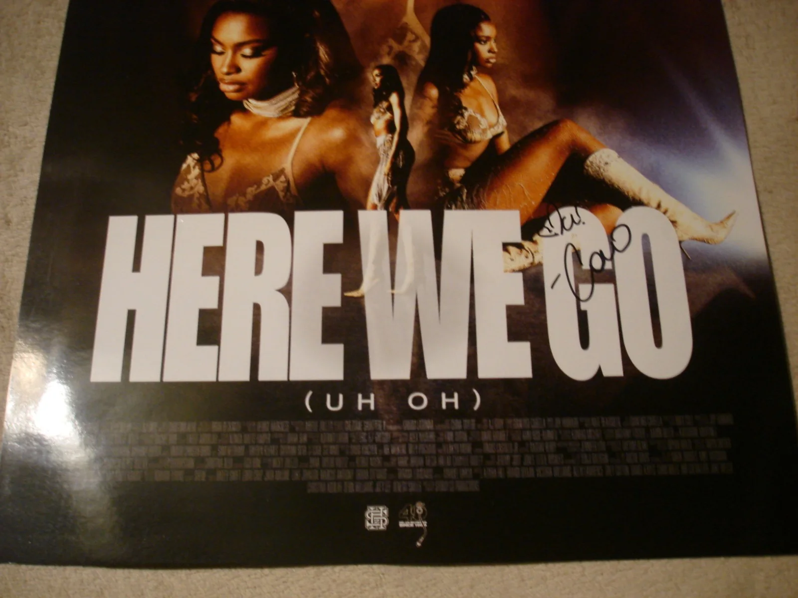 SIGNED AUTOGRAPHED COCO JONES HERE WE GO MOVIE POSTER, image 3