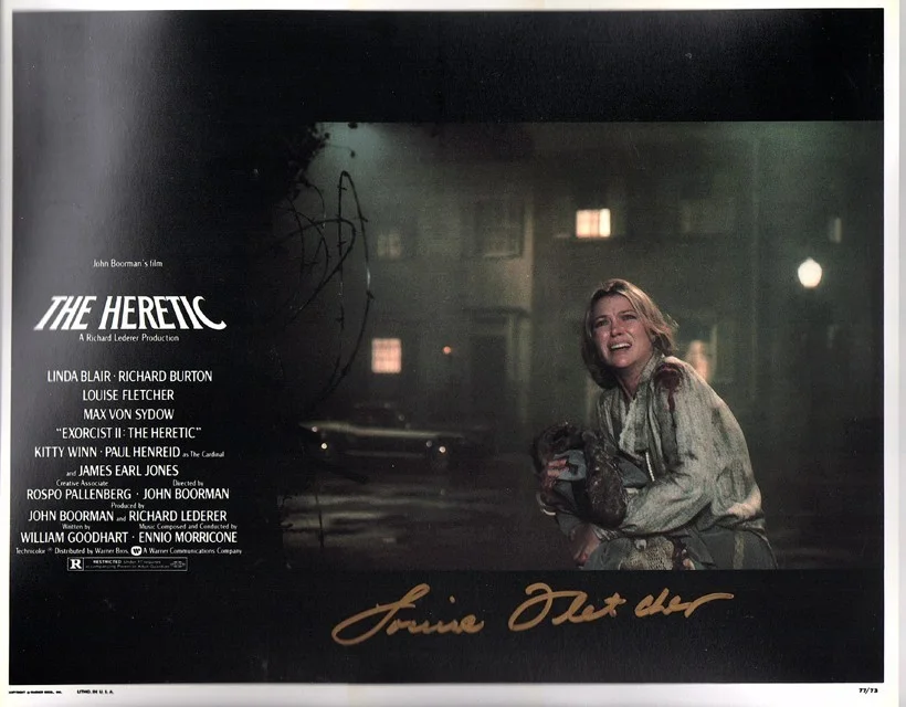 Eileen Dietz — Exoricst II THE HERETIC Dr. Gene Tuskin LOUISE FLETCHER signed photo!