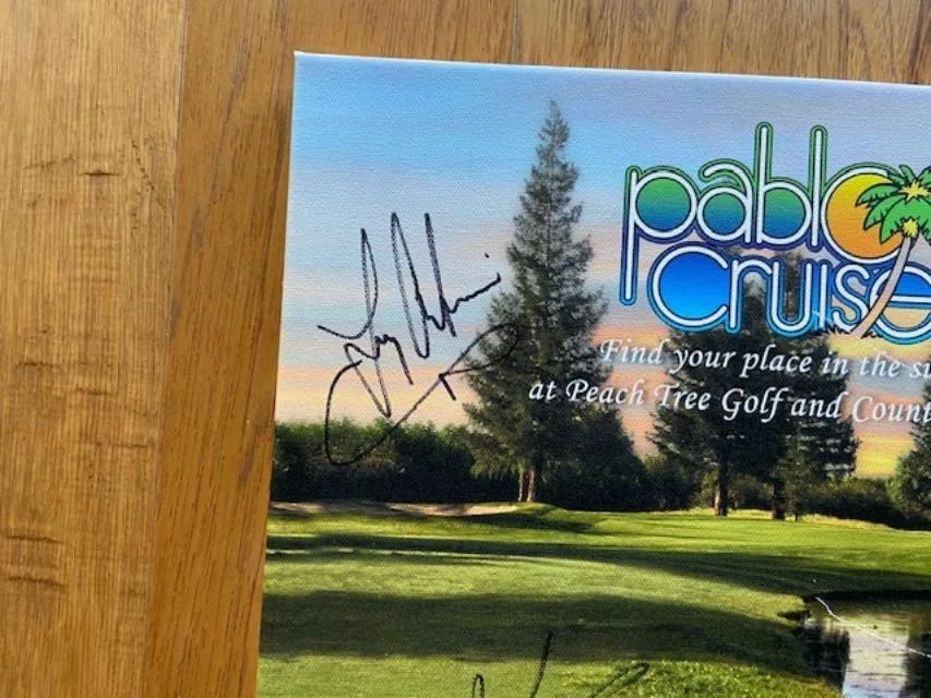 Pablo Cruise Autographed Signed Peach Tree Golf and Country Club By 4 Members, image 2
