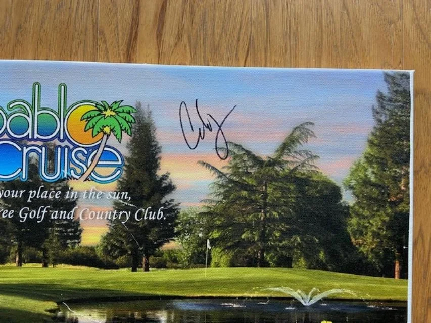 Pablo Cruise Autographed Signed Peach Tree Golf and Country Club By 4 Members, image 3