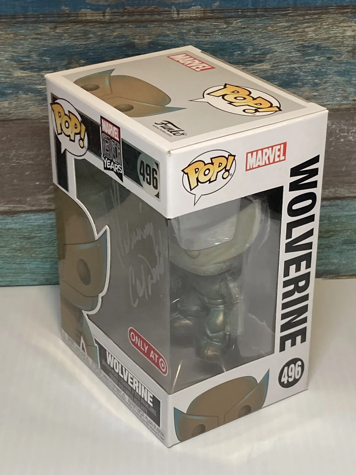 Funko POP! Marvel 80 Years Wolverine 496 Signed Autographed Cal Dodd X-men 97, image 2