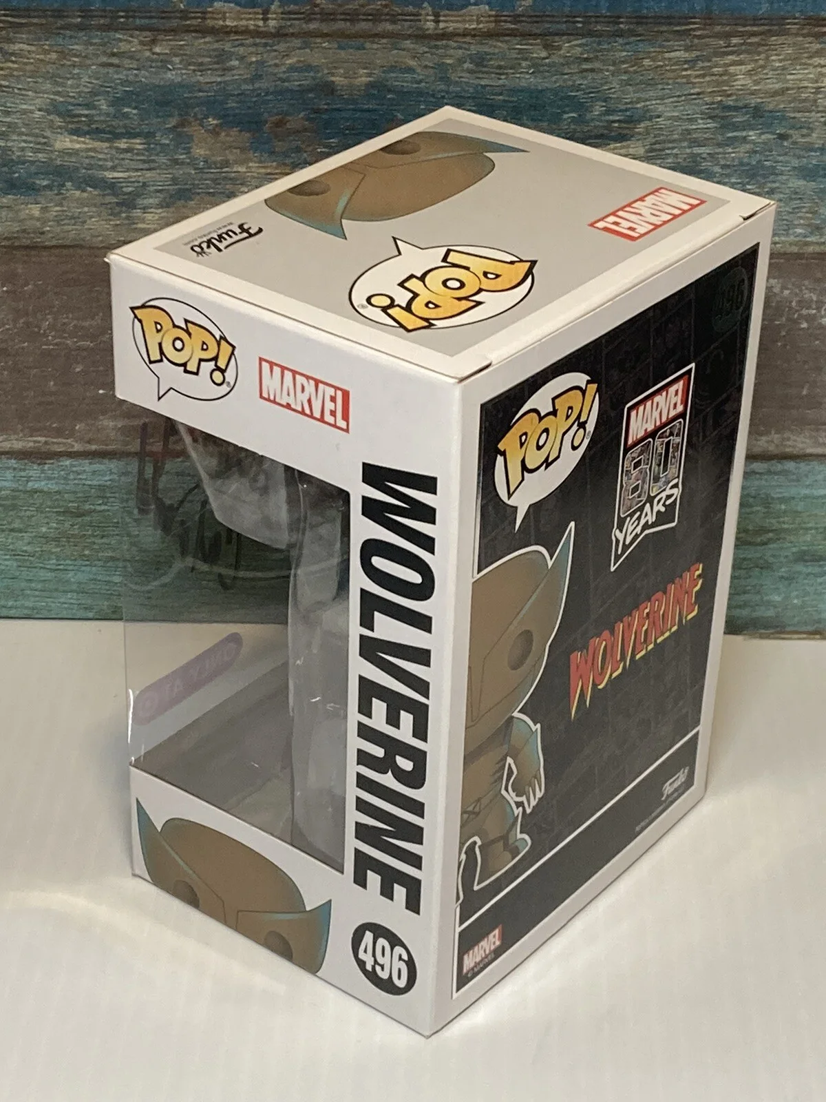Funko POP! Marvel 80 Years Wolverine 496 Signed Autographed Cal Dodd X-men 97, image 3