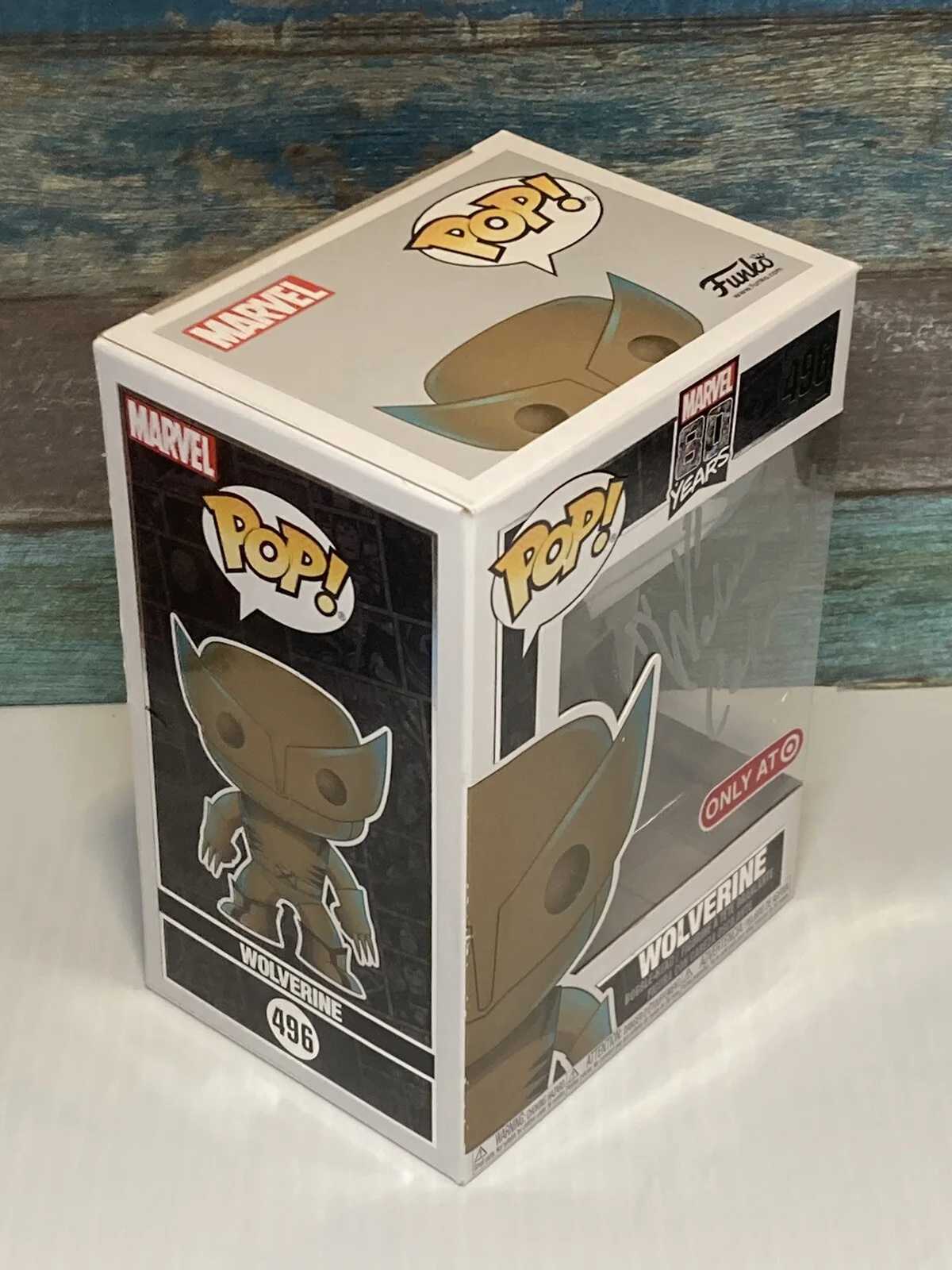 Funko POP! Marvel 80 Years Wolverine 496 Signed Autographed Cal Dodd X-men 97, image 5