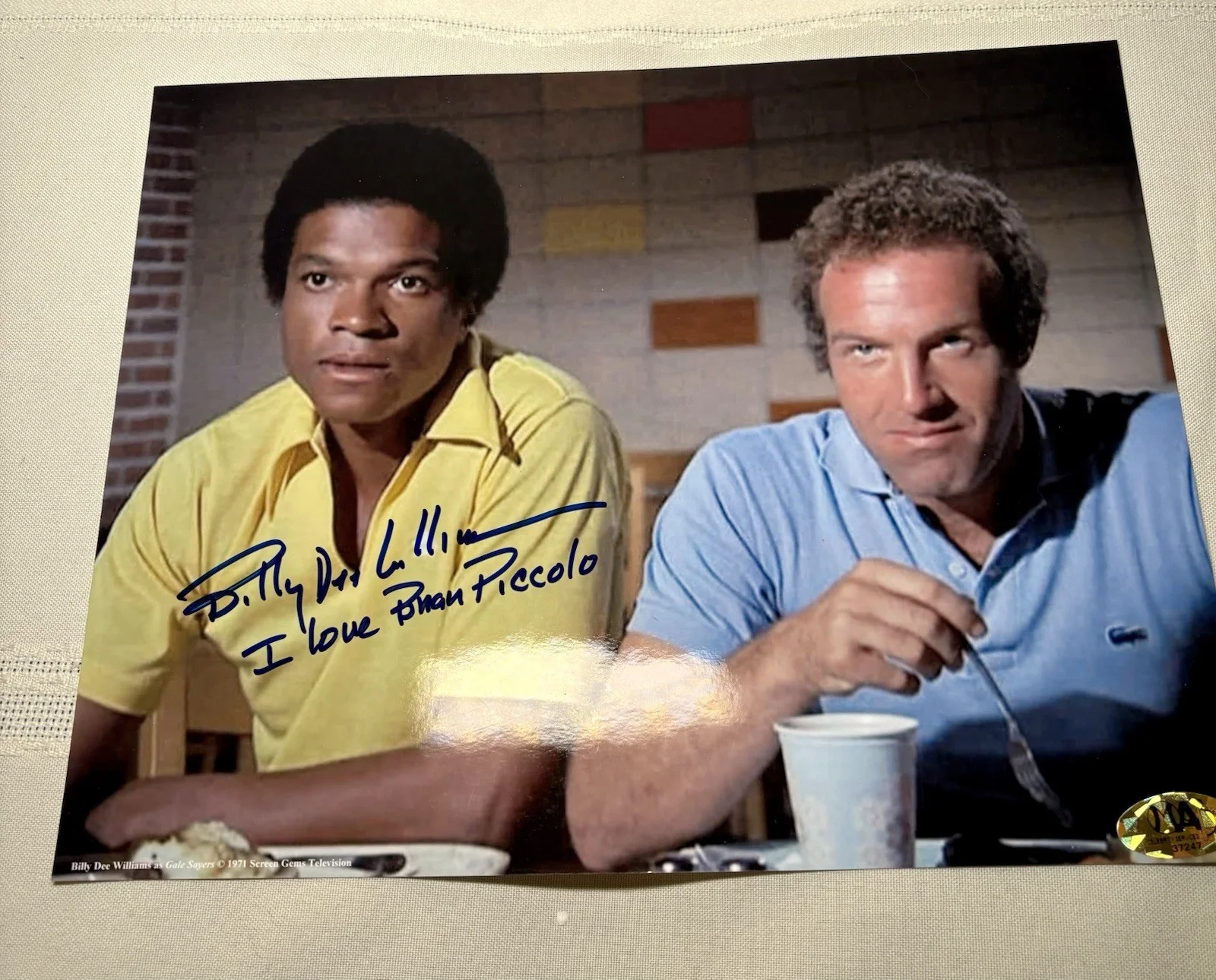 Billy Dee Williams — “Brian’s Song” Billy Dee Williams Signed 8x10 Photo - COA - NFL Chicago Bears