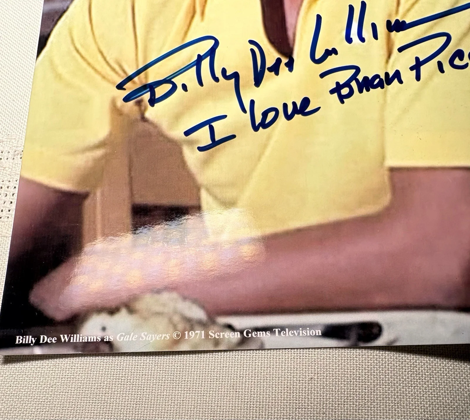 Billy Dee Williams — “Brian’s Song” Billy Dee Williams Signed 8x10 Photo - COA - NFL Chicago Bears, изображение 4