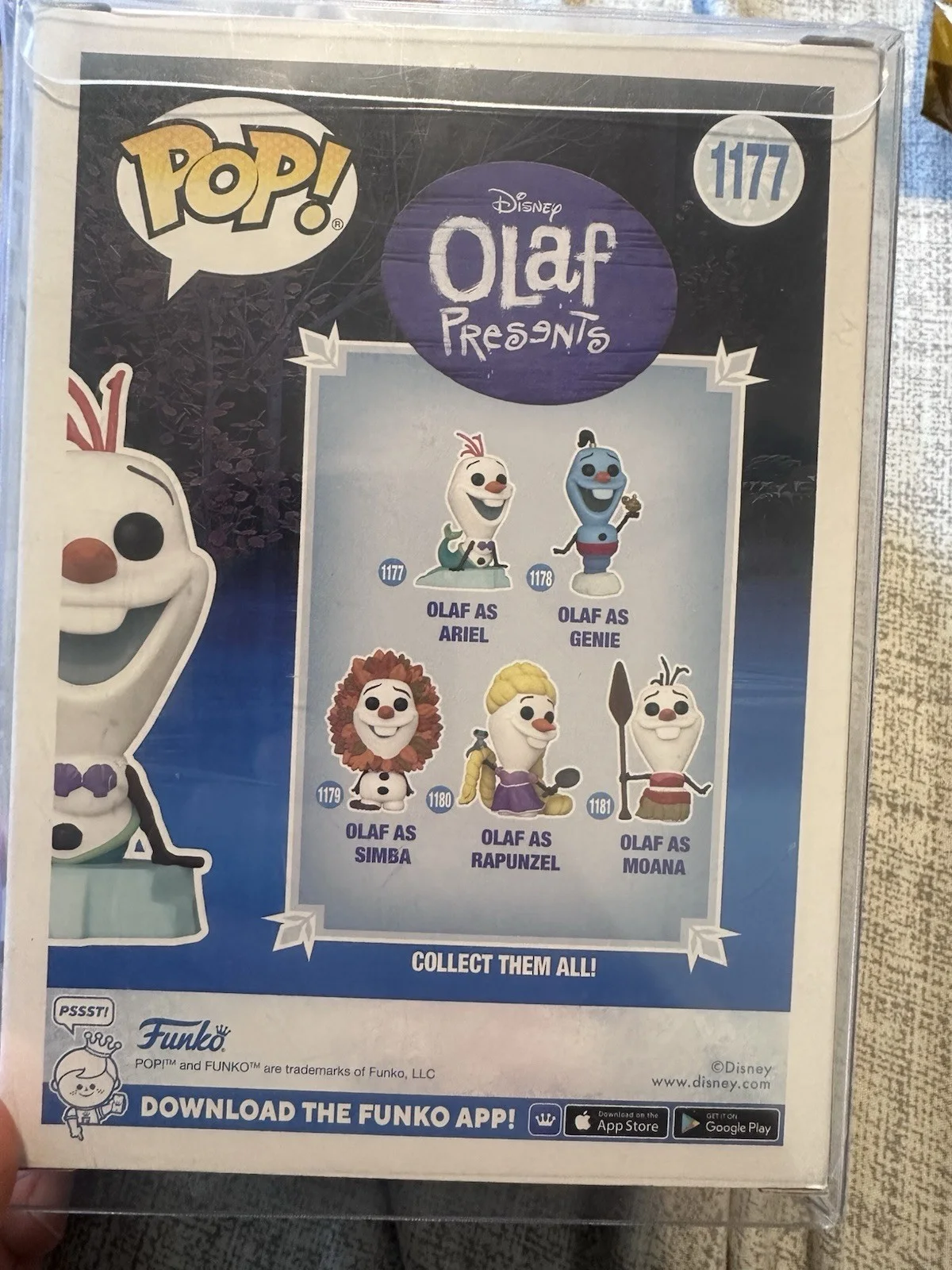 Josh Gad — JOSH GAD Signed OLAF AS ARIEL Funko Pop CELEBRITY AUTHENTICS HOLO DISNEY #1177, изображение 3