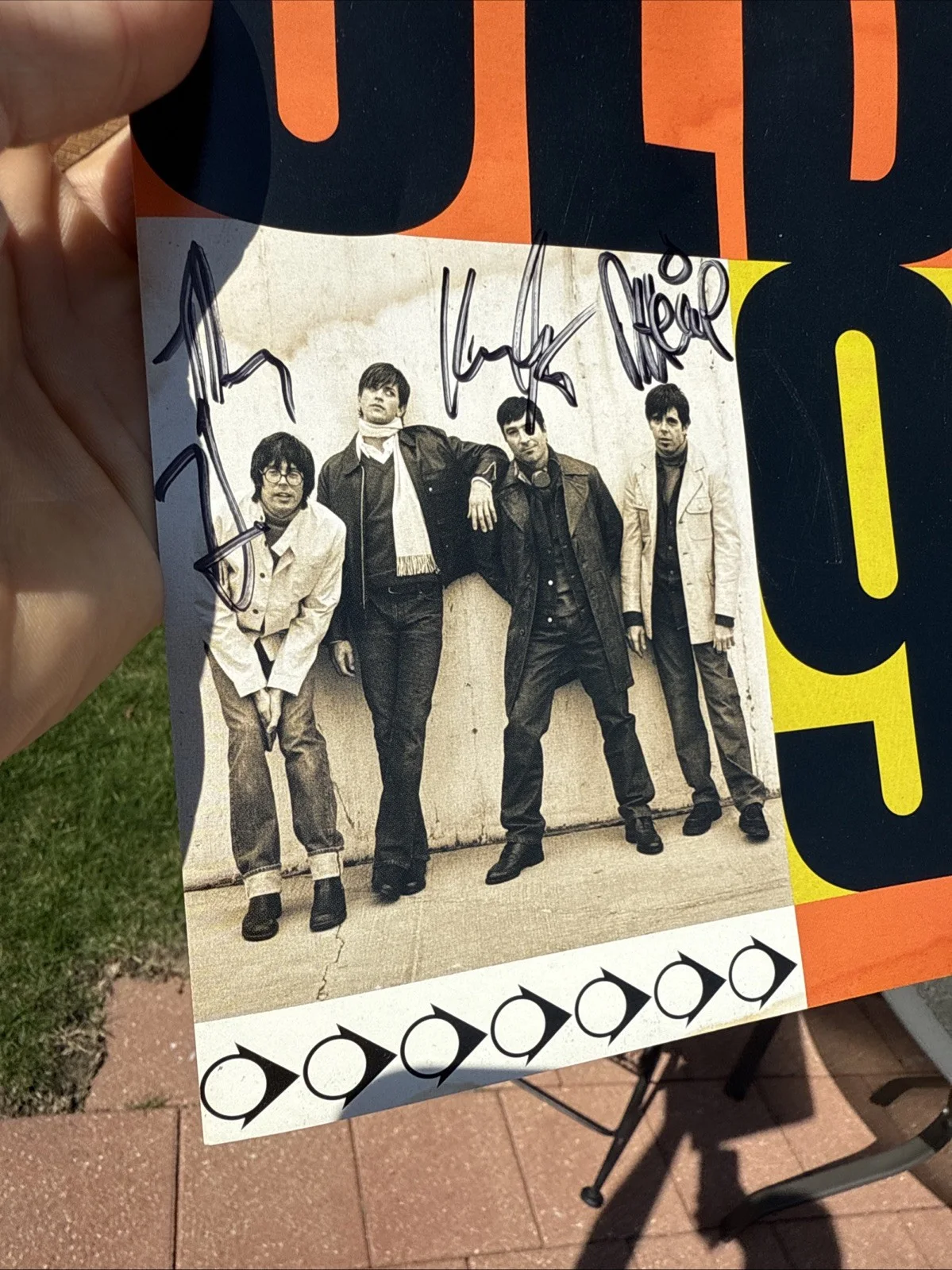 Old 97s Signed Poster Full Band Satellite Rides Autographed Rhett Miller 2001, изображение 3