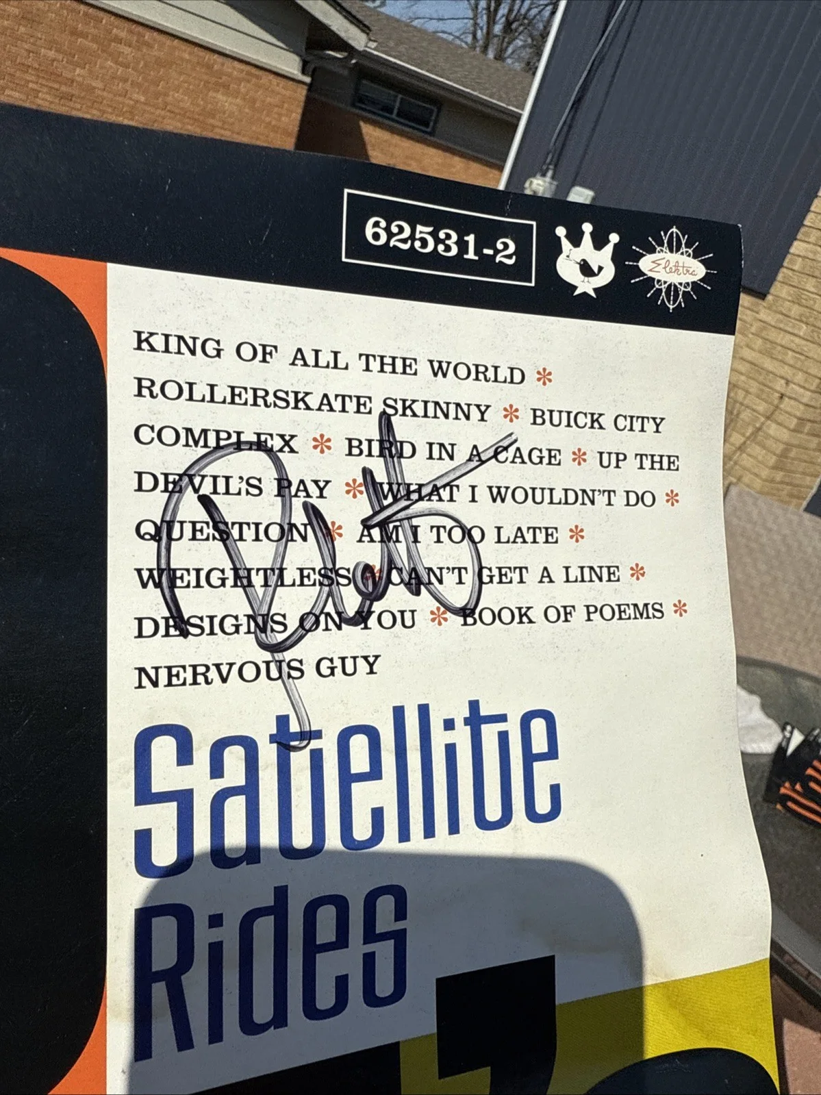 Old 97s Signed Poster Full Band Satellite Rides Autographed Rhett Miller 2001, изображение 4