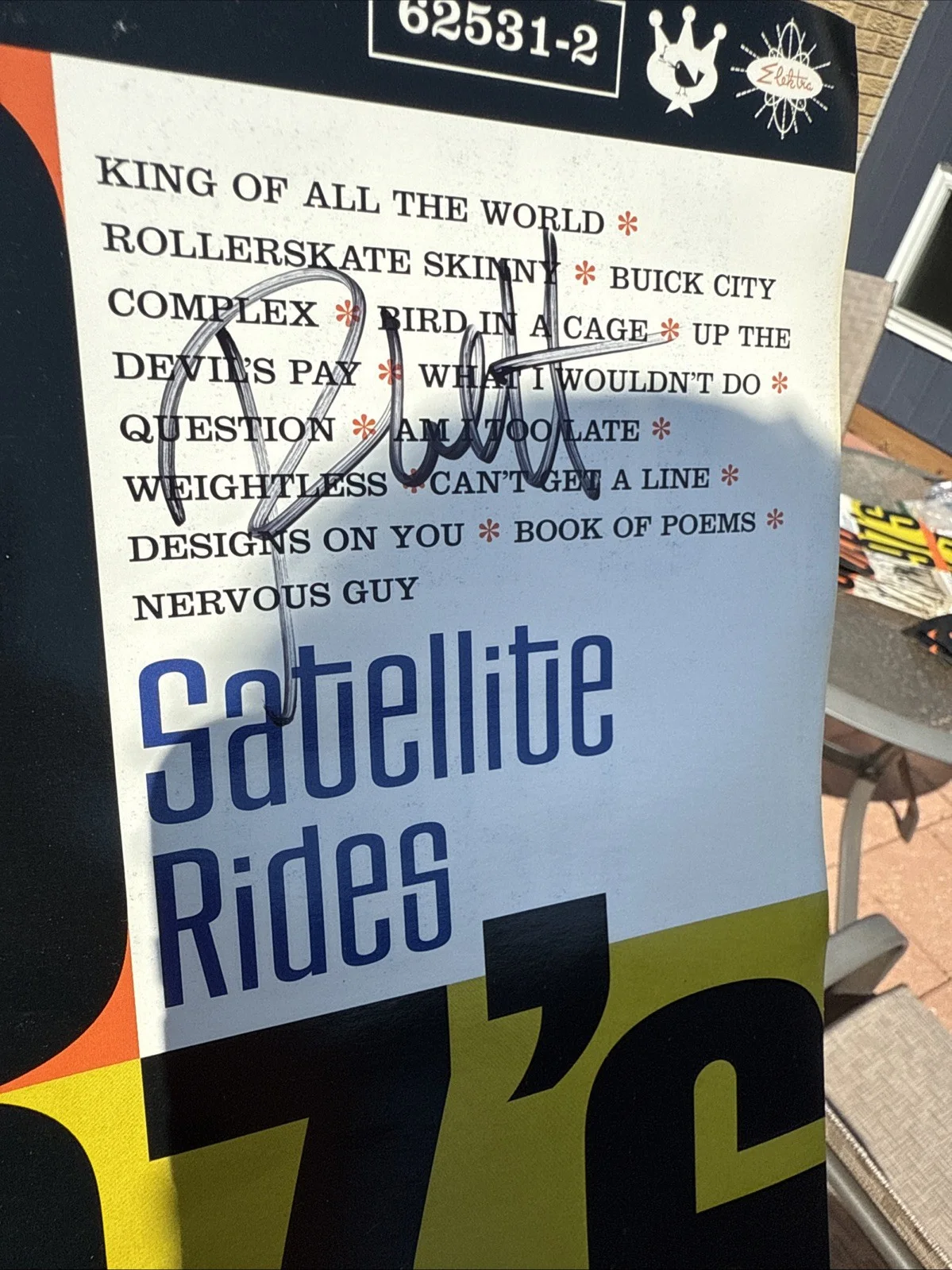 Old 97s Signed Poster 3 Members Satellite Rides Autographed Rhett Miller 2001, изображение 4