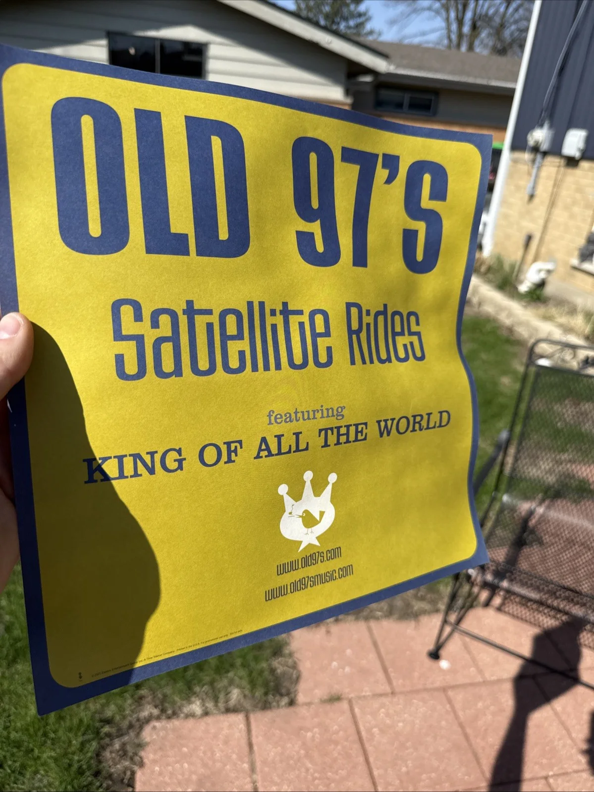 Old 97s Signed Poster 3 Members Satellite Rides Autographed Rhett Miller 2001, изображение 5