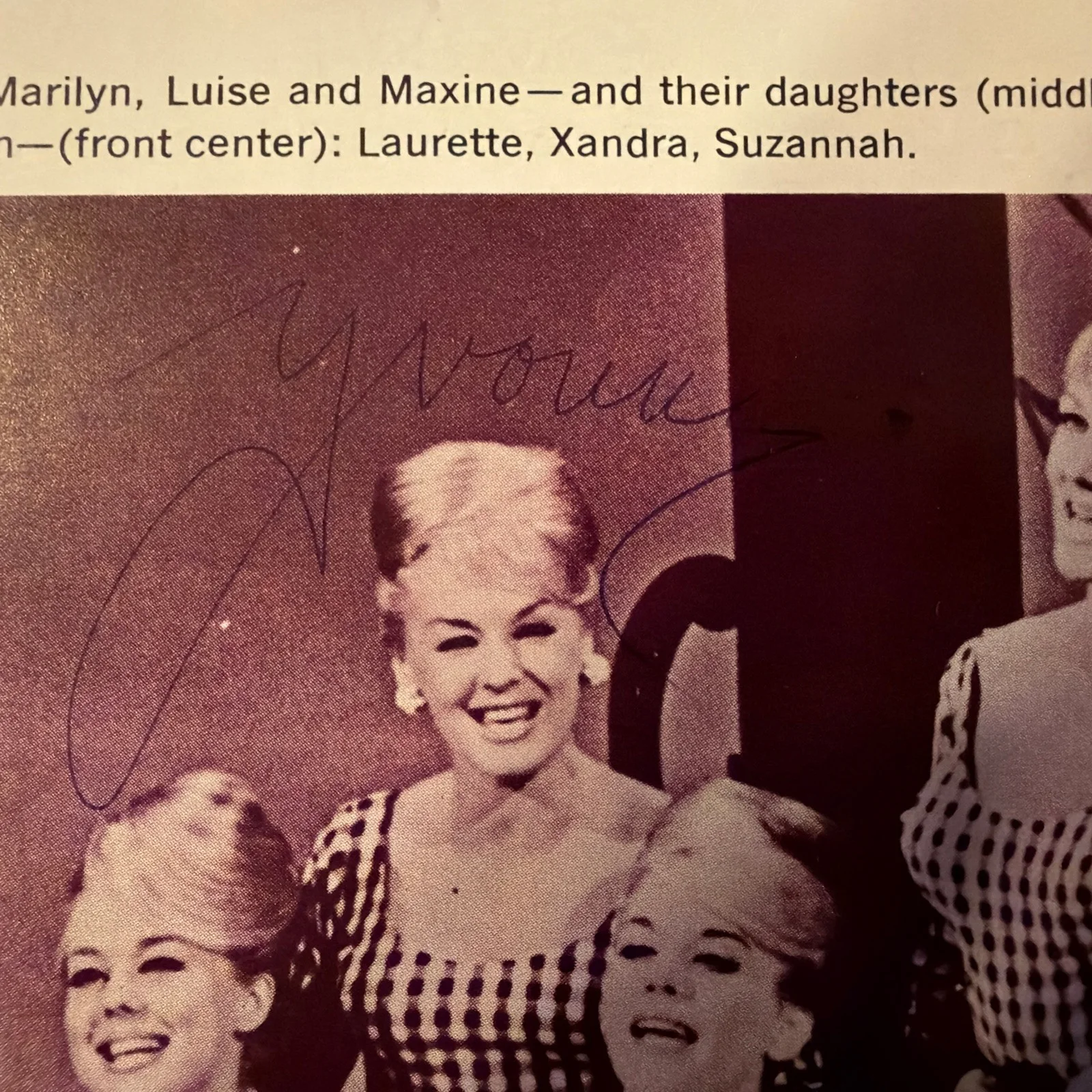 The King Family Program 1965 Signed by Xan, Donna, Marilyn, Yvonne, Alvino, Kent, изображение 3