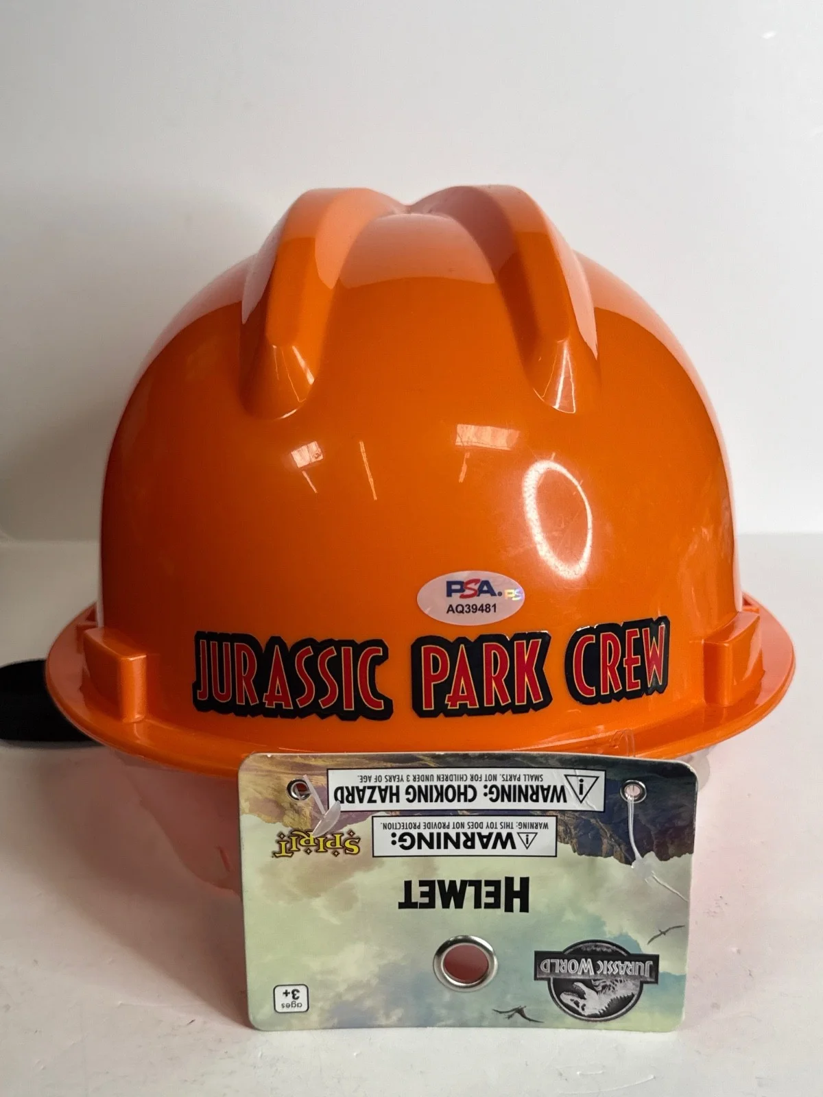 Laura Dern — Laura Dern Signed Replica Jurassic Park Orange Hard Hat RARE!! PSA AQ39481, image 3