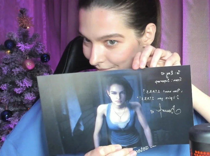 Sasha Zotova Jill in Reflection Signed 12x6.75 Resident Evil 3 Auto Photo, изображение 5