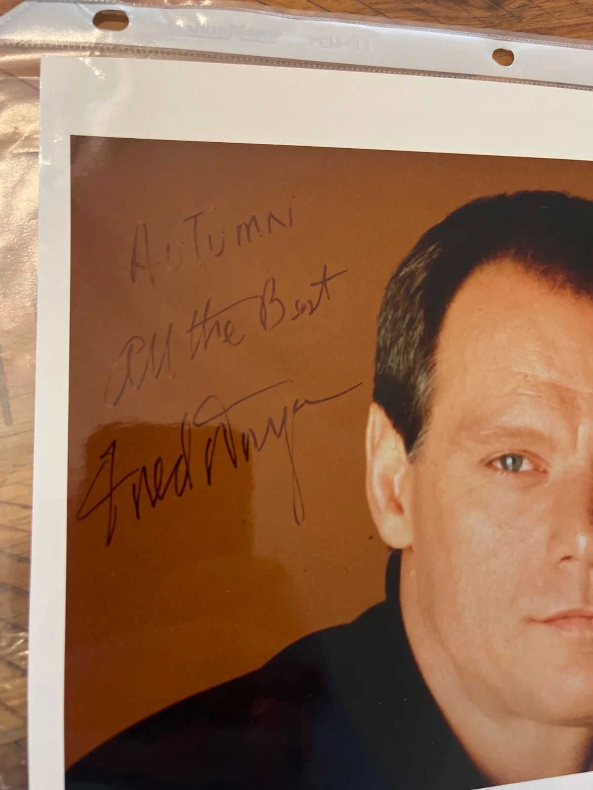 Fred Dryer Autograph photo No COA nfl rams, image 2