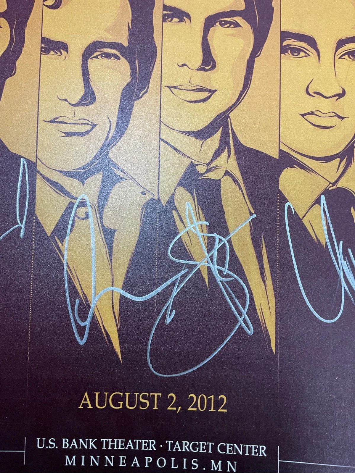 Il Divo - Very Rare Concert Tour Poster - 2012 - Signed by all 4 members!!, image 3