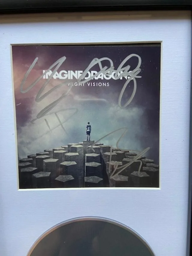 Imagine Dragons JSA Signed Framed Autograph Night Visions CD Booklet, image 2