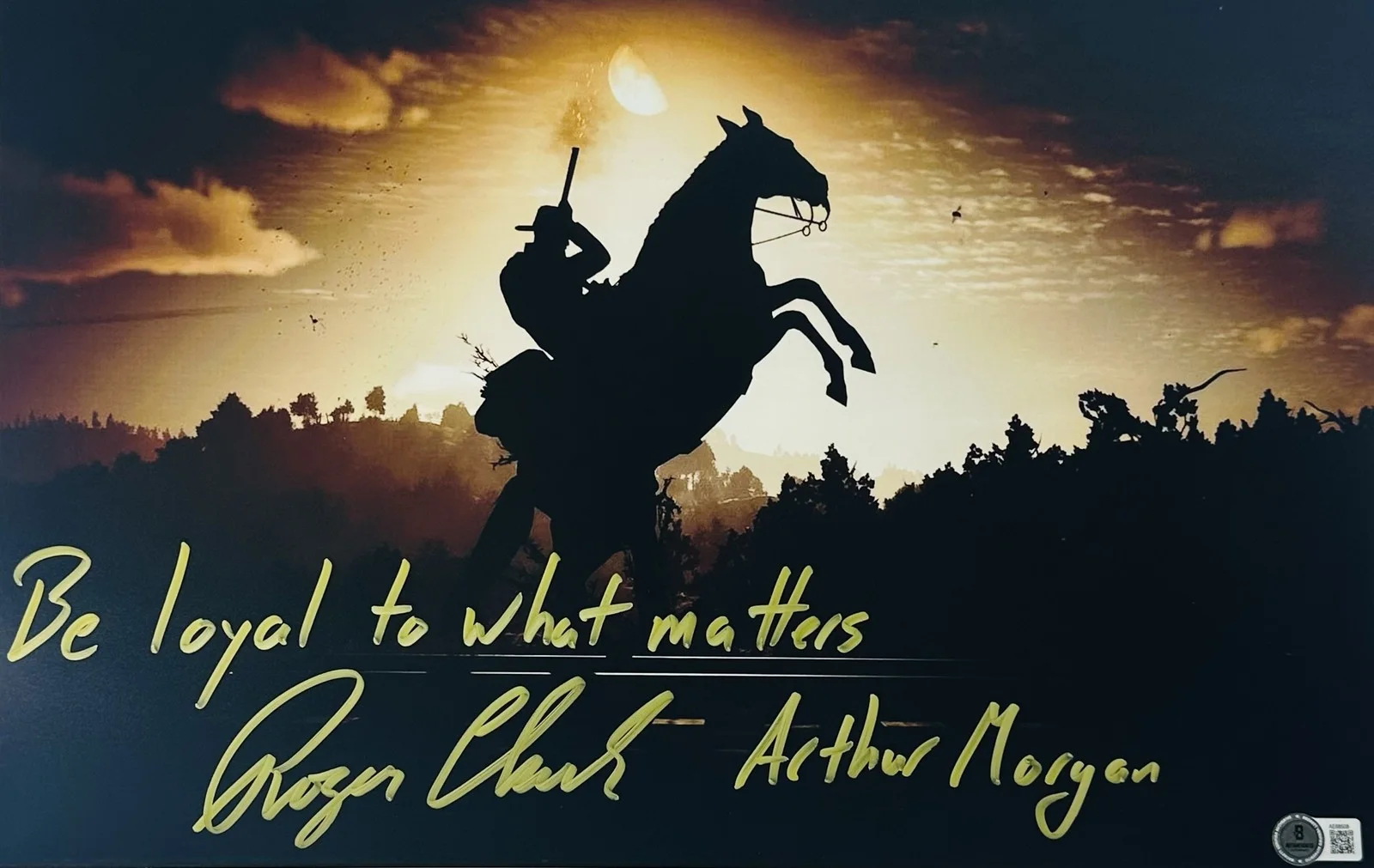 Roger Clark — Roger Clark signed 11x17 photo Red Dead Redemption Arthur Morgan autograph BAS 8