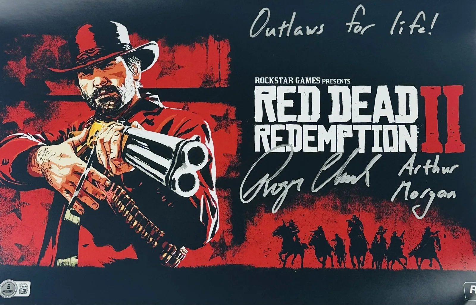 Roger Clark — Roger Clark signed 11x17 photo Red Dead Redemption Arthur Morgan autograph BAS 4