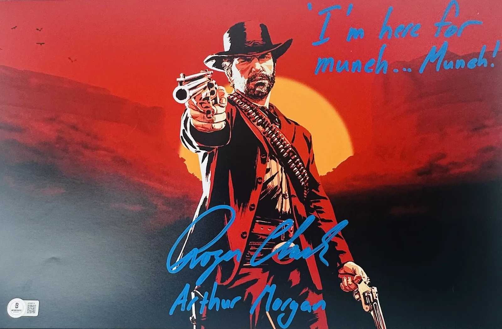 Roger Clark — Roger Clark signed 11x17 photo Red Dead Redemption Arthur Morgan autograph BAS 4