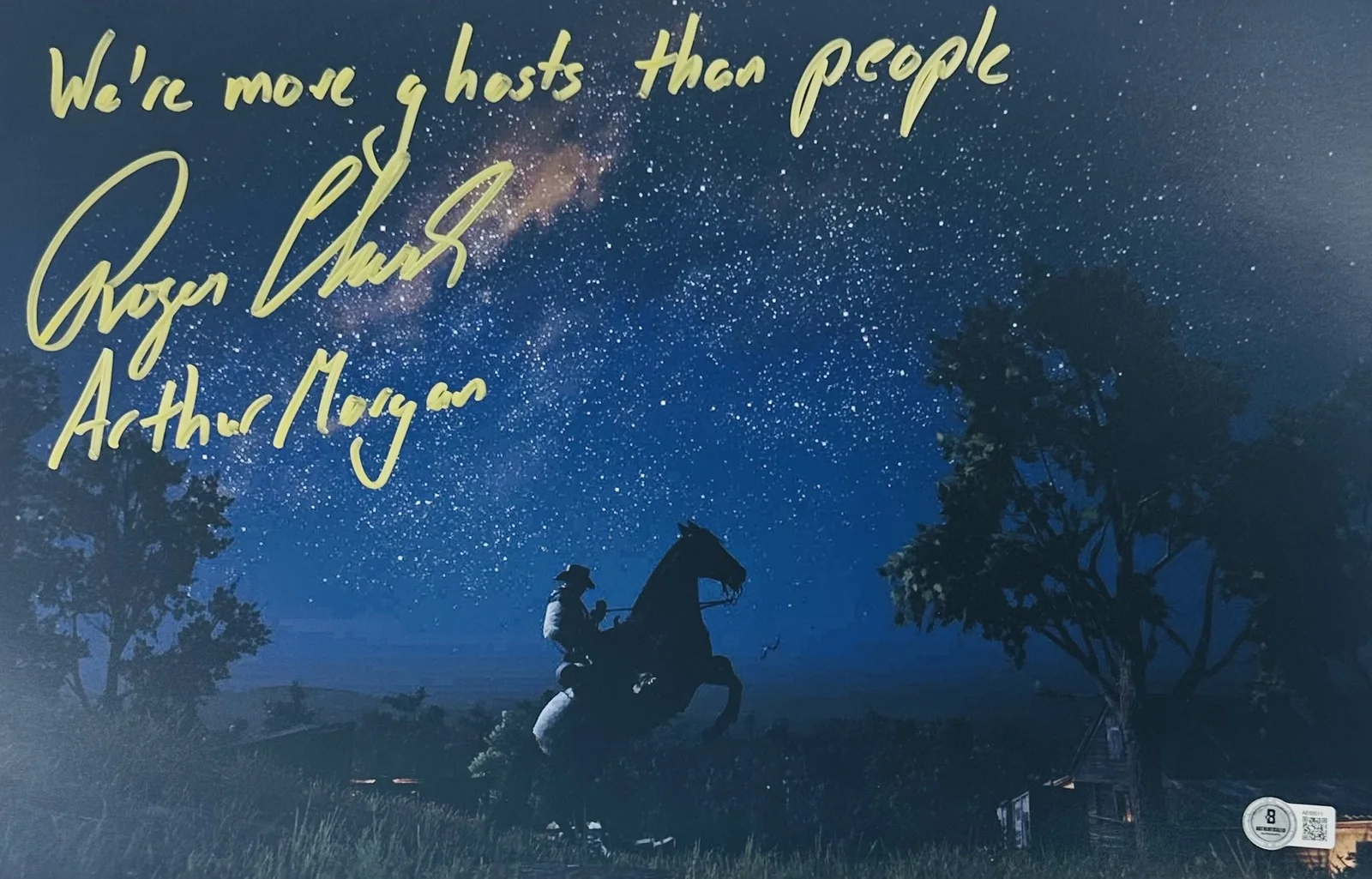 Roger Clark — Roger Clark signed 11x17 photo Red Dead Redemption Arthur Morgan autograph BAS 1