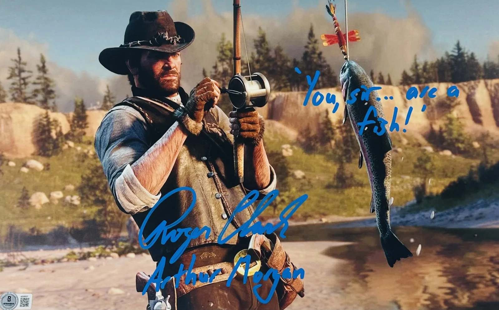 Roger Clark — Roger Clark signed 11x17 photo Red Dead Redemption Arthur Morgan autograph BAS 7