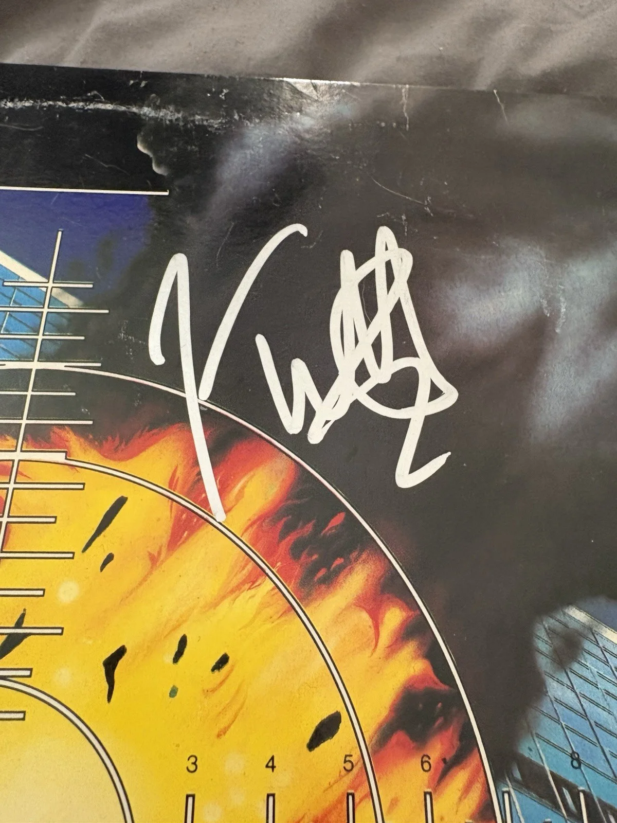 Def Leppard Pyromania Vinyl LP Signed / Autographed by Joe Elliott COA, изображение 2