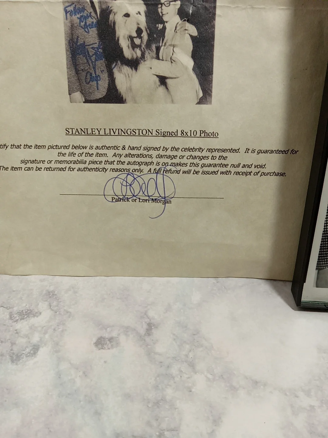 Stanley Livingston — My 3 sons Photo Signed by Stanley Livingston With certificate of authenticity, изображение 5