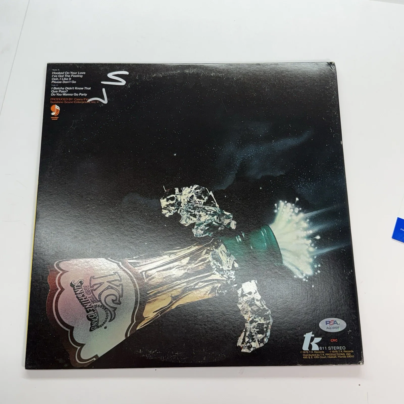 KC & The Sunshine Band 🪩 Signed Vinyl Album Autograph Harry Wayne Casey PSA, изображение 4