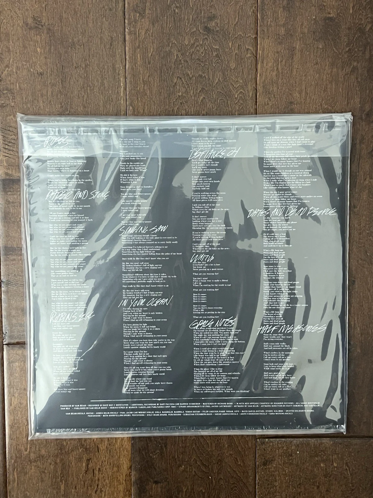 Iron and Wine Hen’s Teeth White Marble Vinyl LP Signed Autographed New IN HAND, изображение 3