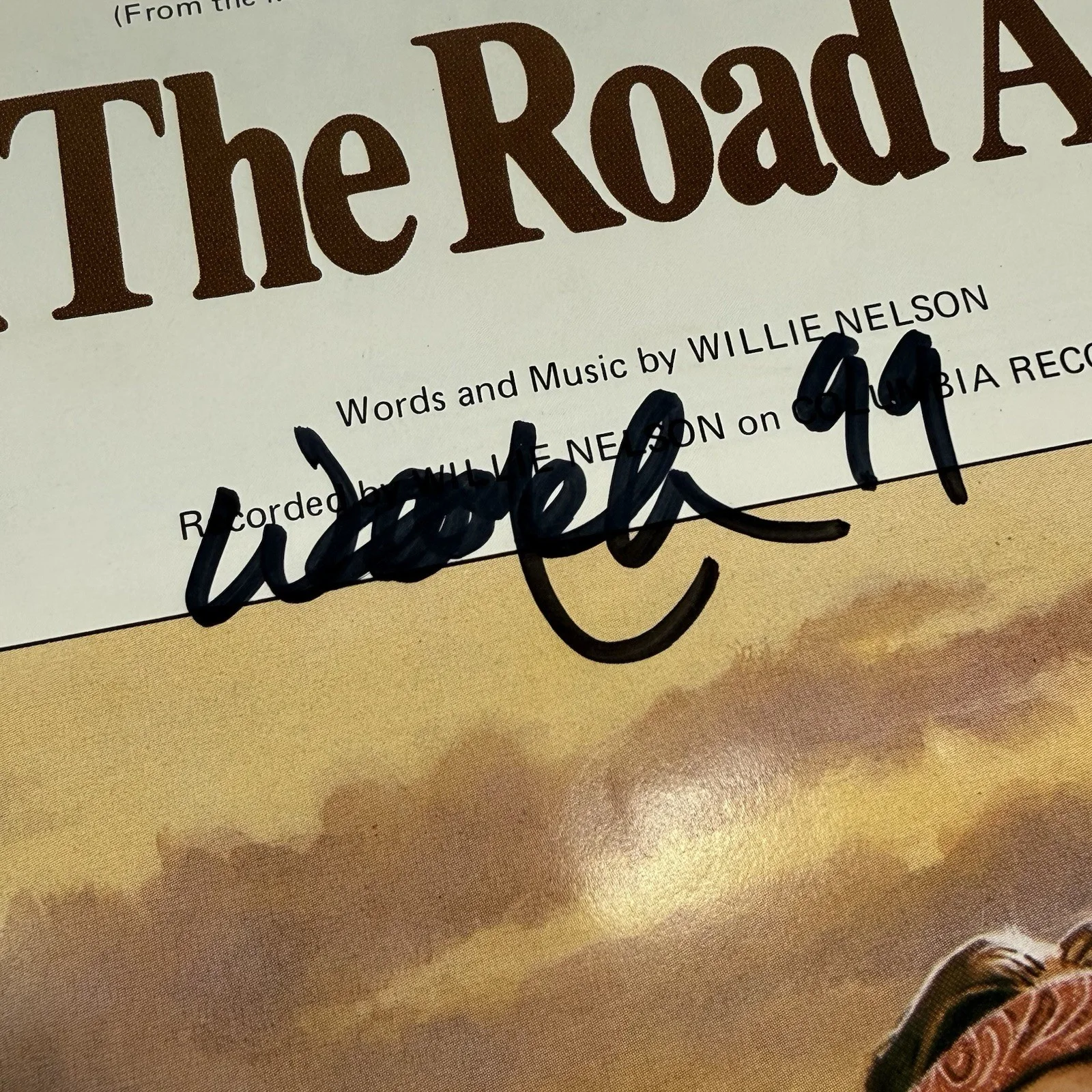 WILLIE NELSON 🇺🇸🏜️ Signed Sheet Music + Amy Irving Autograph RARE PSA COA, image 2