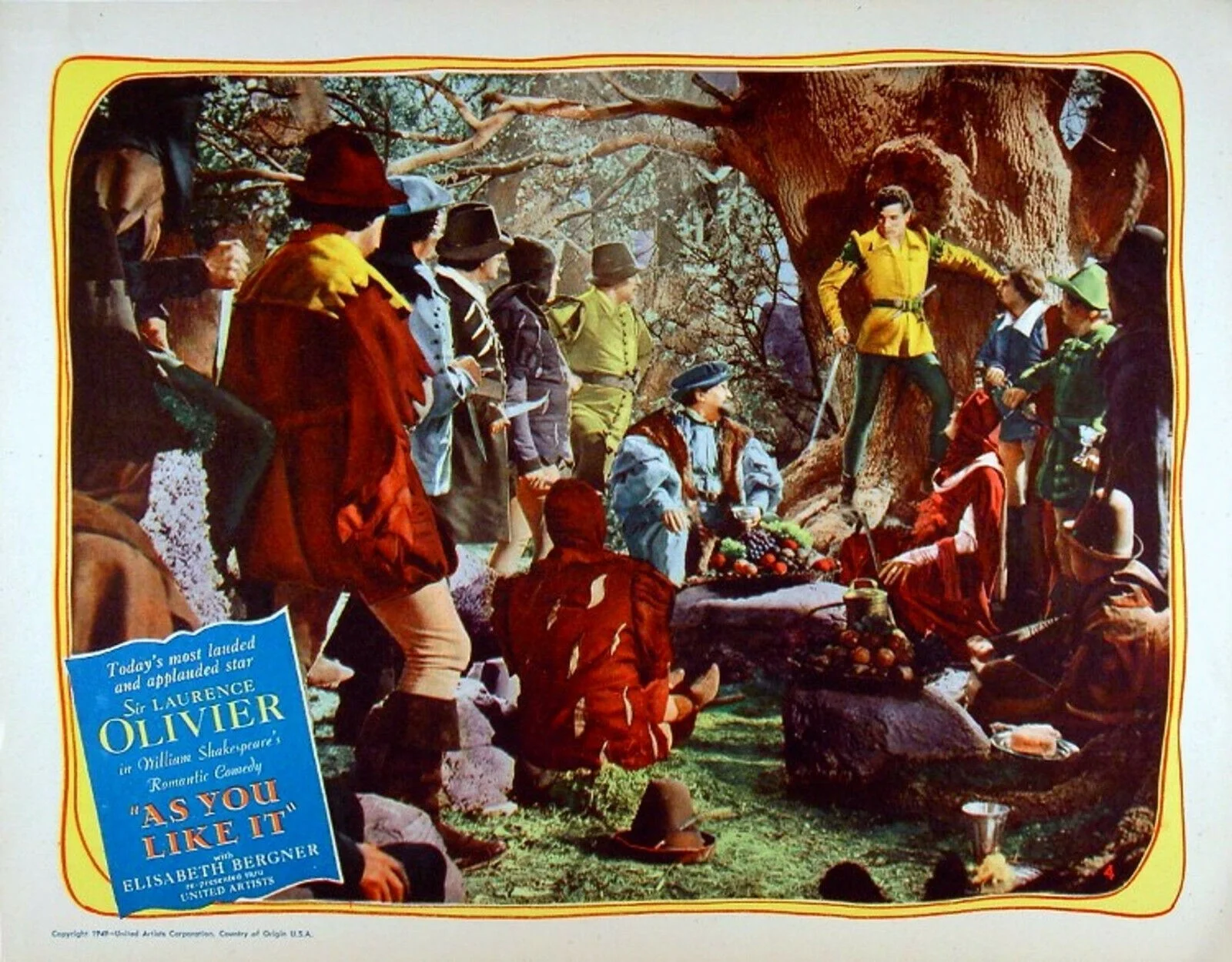 AS YOU LIKE IT 1936 Laurence Olivier Elisabeth Bergner SHAKESPEARE 6 LOBBY CARDS, изображение 3