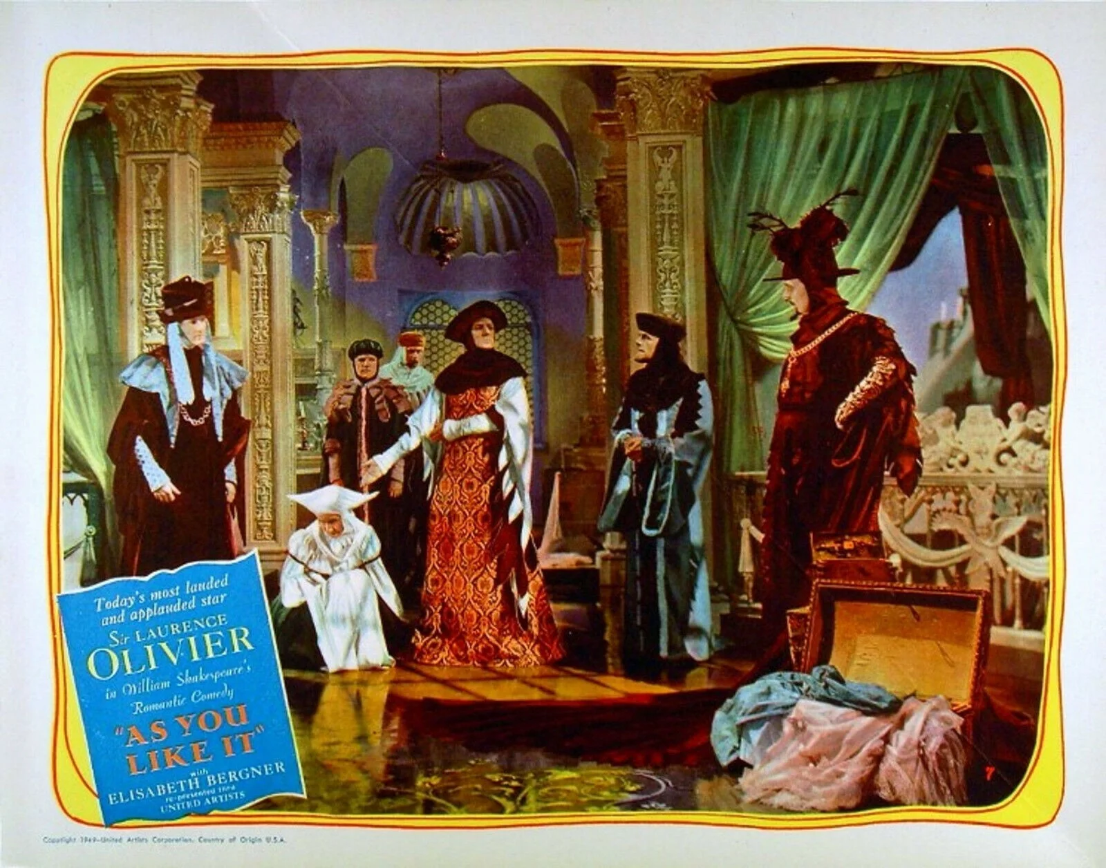 AS YOU LIKE IT 1936 Laurence Olivier Elisabeth Bergner SHAKESPEARE 6 LOBBY CARDS, изображение 5