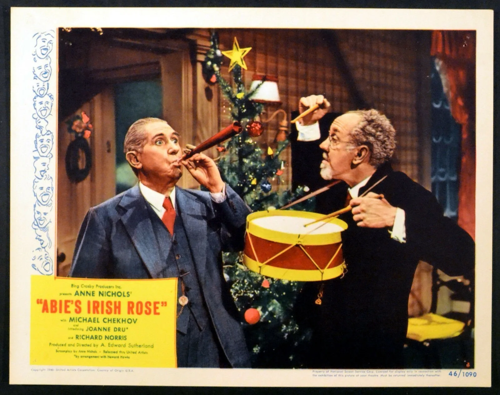 ABIE’S IRISH ROSE 1946 Joanne Dru, Richard Norris, Michael Chekhov LOBBY SET, image 3
