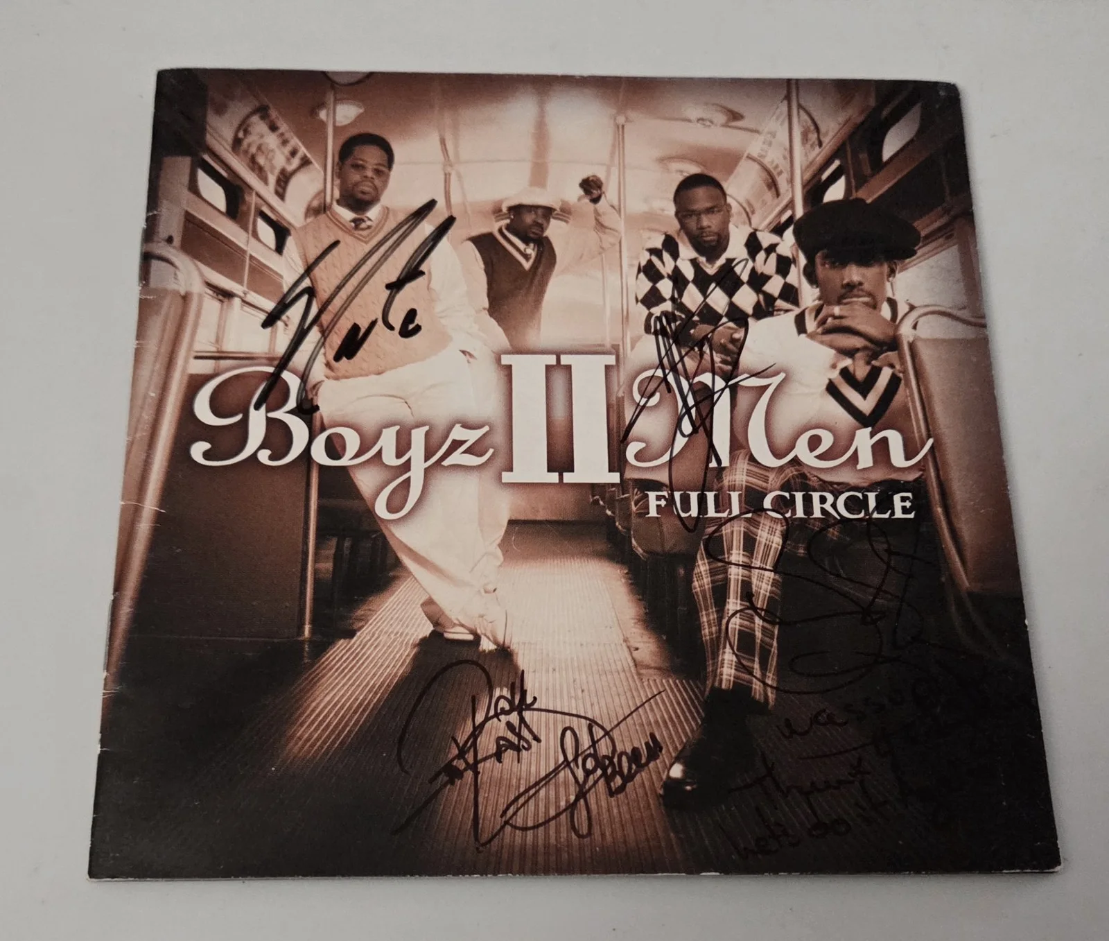 Boyz II Men Autographed CD Booklet, McCary Wanya & Nathan Morris Shawn Stockman, изображение 3