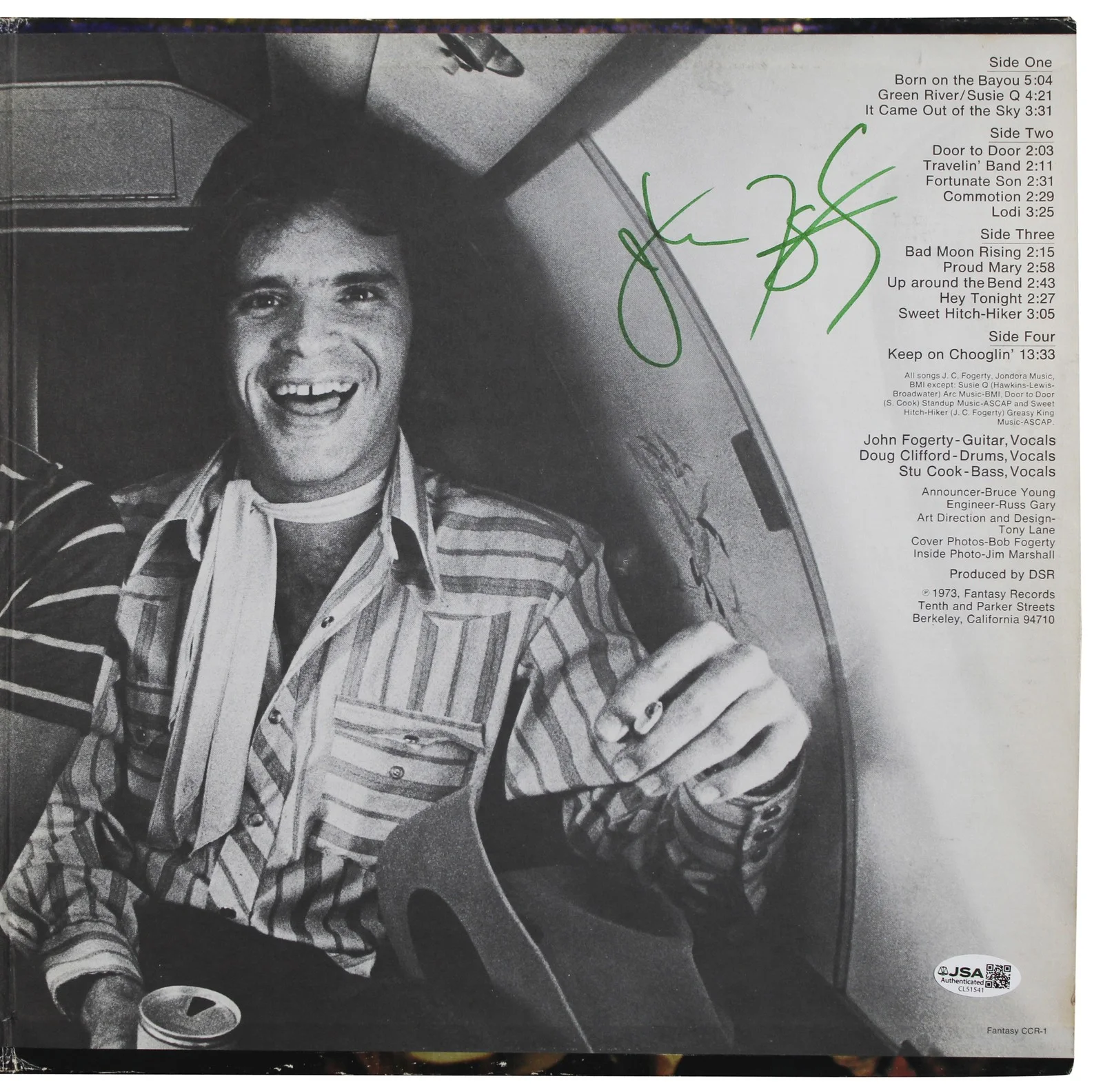 John Fogerty — John Fogerty Creedence Clearwater Revival Signed Live in Europe Album JSA, изображение 2