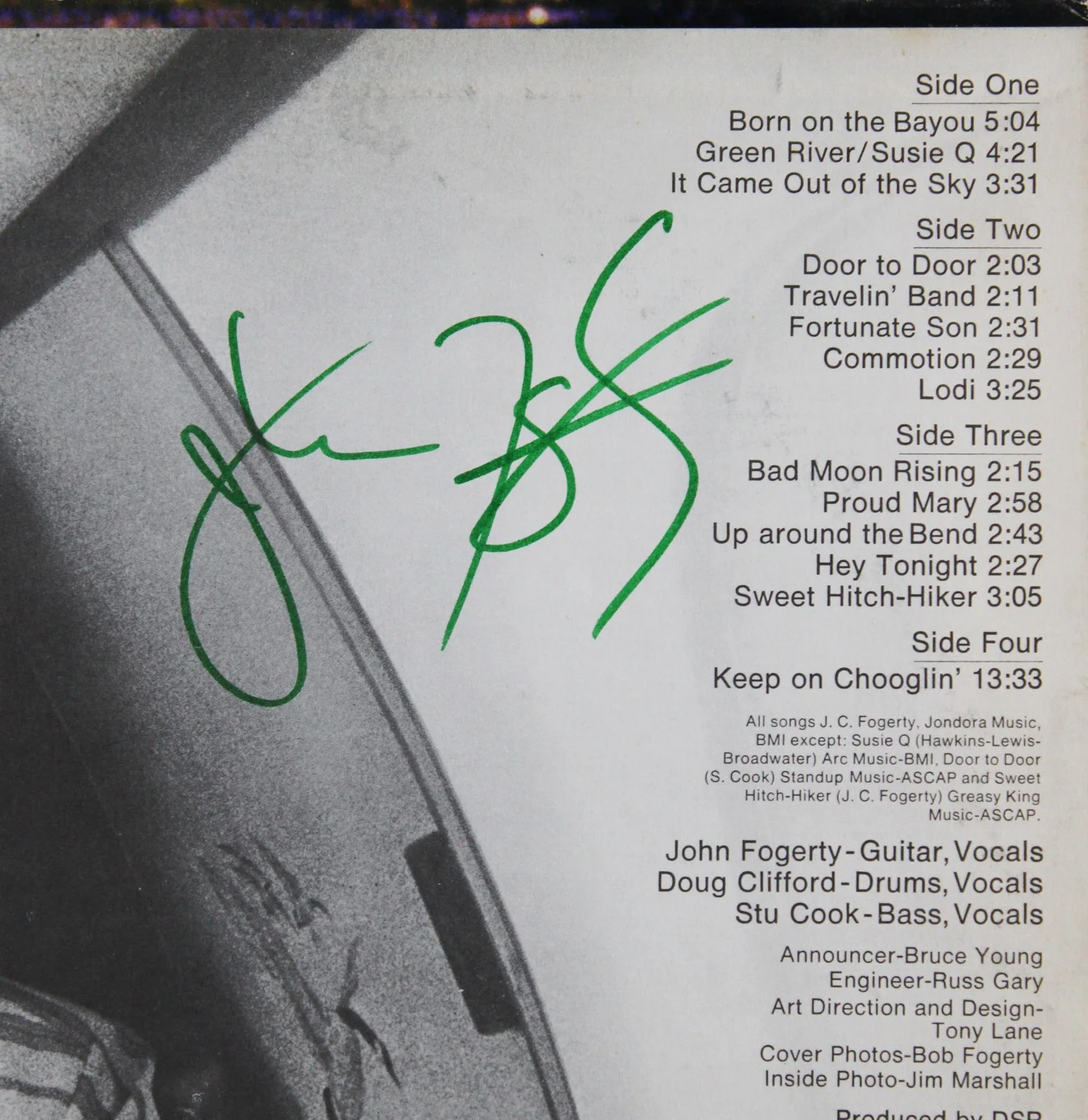 John Fogerty — John Fogerty Creedence Clearwater Revival Signed Live in Europe Album JSA, изображение 3