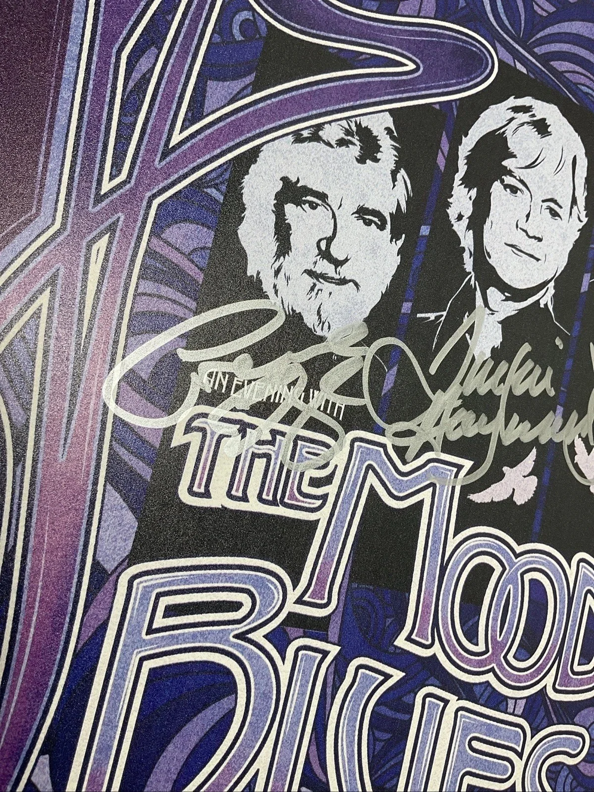 Moody Blues - Very Rare Concert Tour Poster - 2009 - Signed by the band!!, изображение 2
