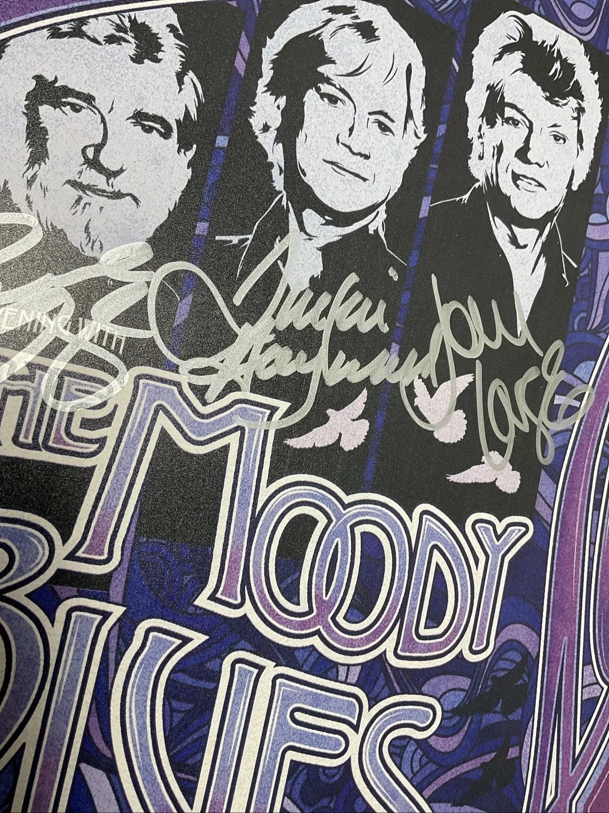 Moody Blues - Very Rare Concert Tour Poster - 2009 - Signed by the band!!, изображение 3