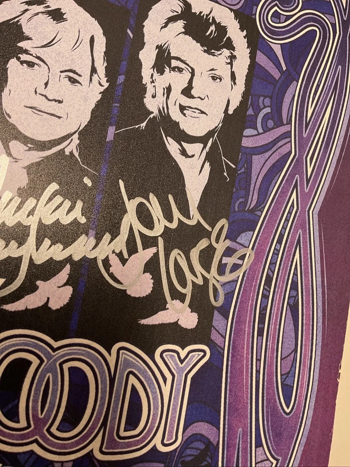 Moody Blues - Very Rare Concert Tour Poster - 2009 - Signed by the band!!, изображение 4