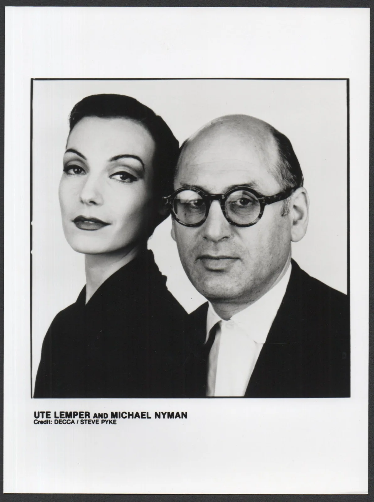 THE MICHAEL NYMAN SONGBOOK 1991 Michael Nyman, Ute Lemper 2 PORTRAITS, image 2