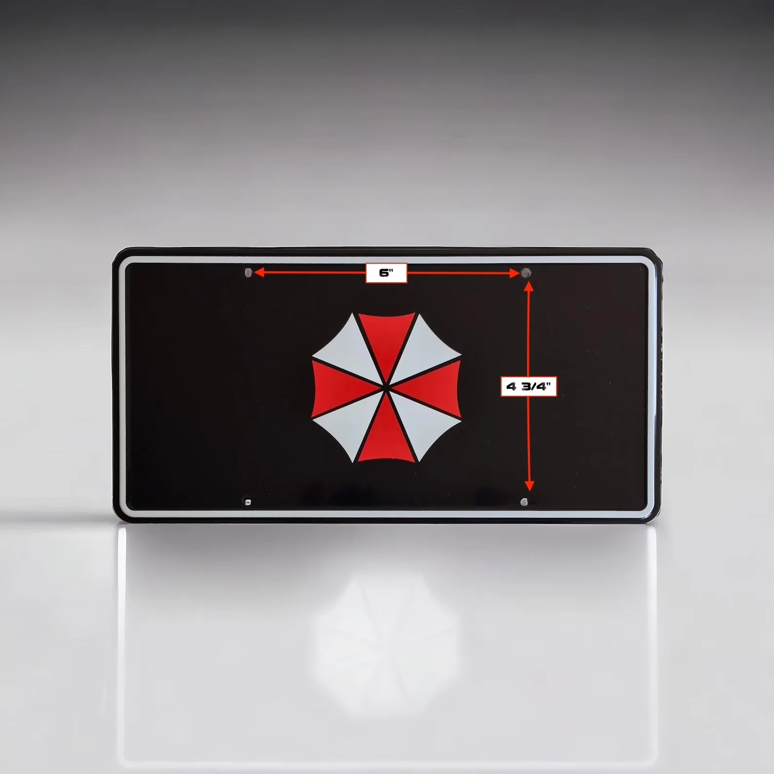 Raccoon City RPD Umbrella Corporation Vanity Plate Embossed on Aluminium, изображение 2