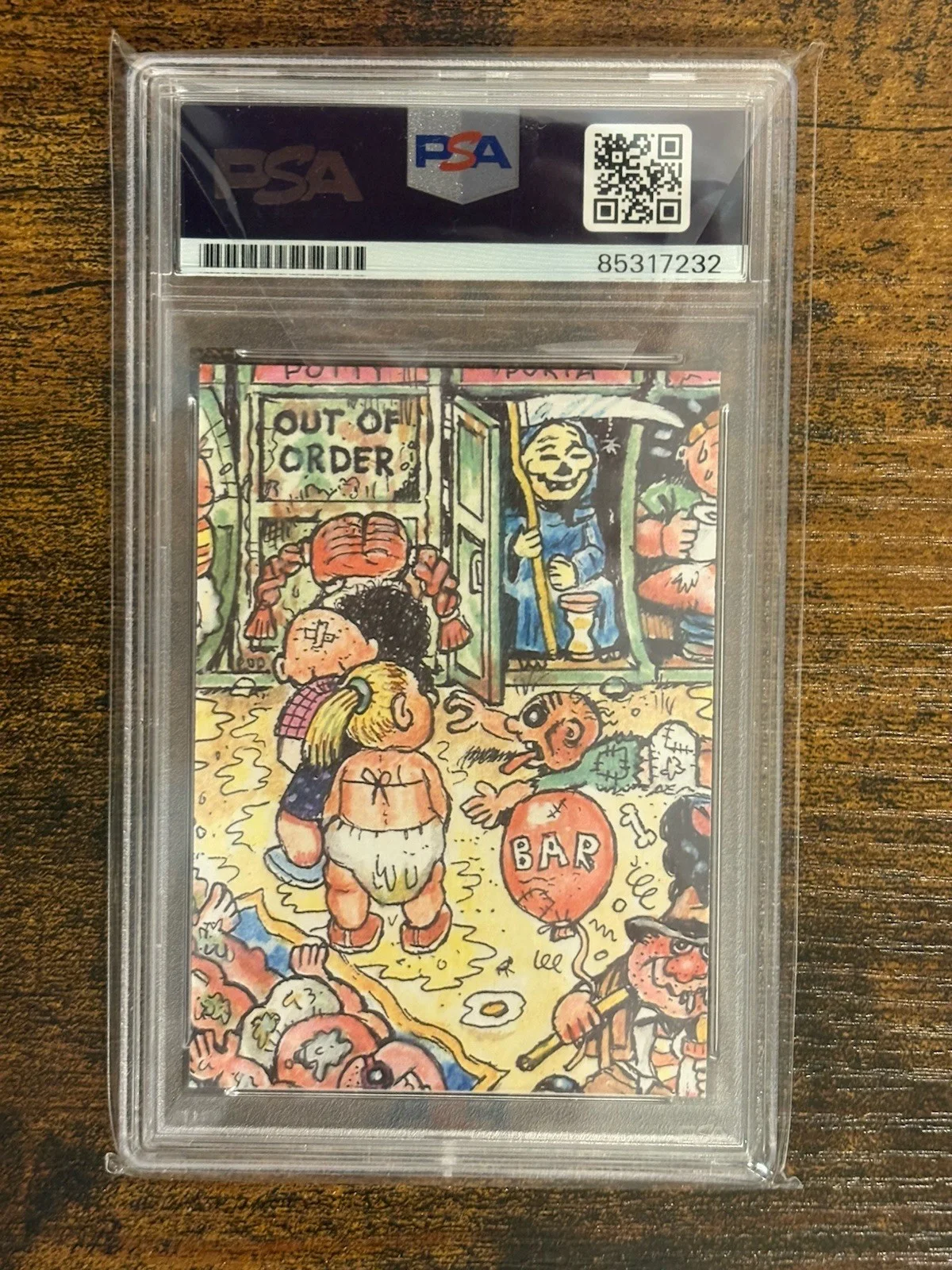 Chevy Chase — Chevy Chase Signed 2023 Topps Garbage Pail Kids #42B Card Auto 10! PSA Vacation, image 2