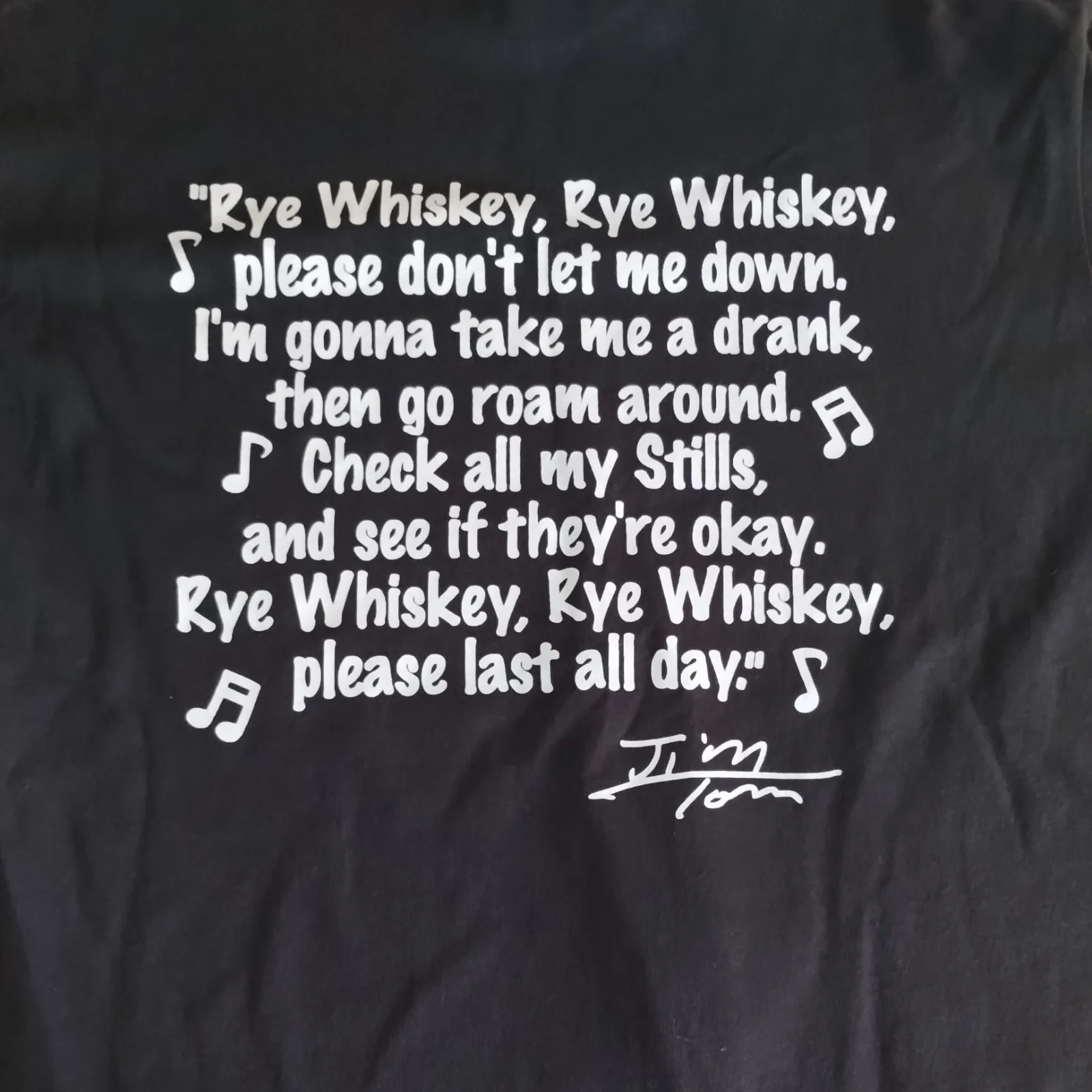 Tim Smith — Jim Tom Very Rare Autograph T Shirt Maggie Valley Festival Moonshiners TV Show, изображение 2