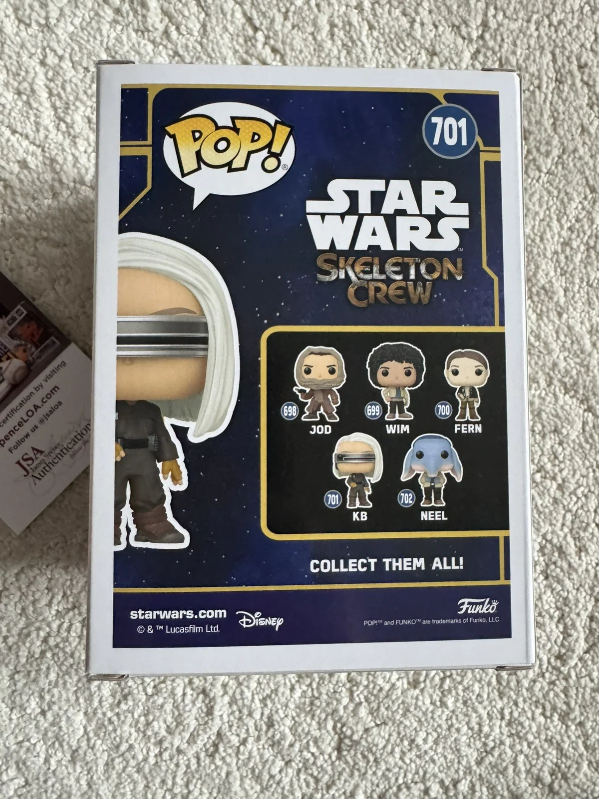 Kyriana Kratter — Kyriana Kratter Signed Star Wars Funko KB Pop JSA, изображение 5