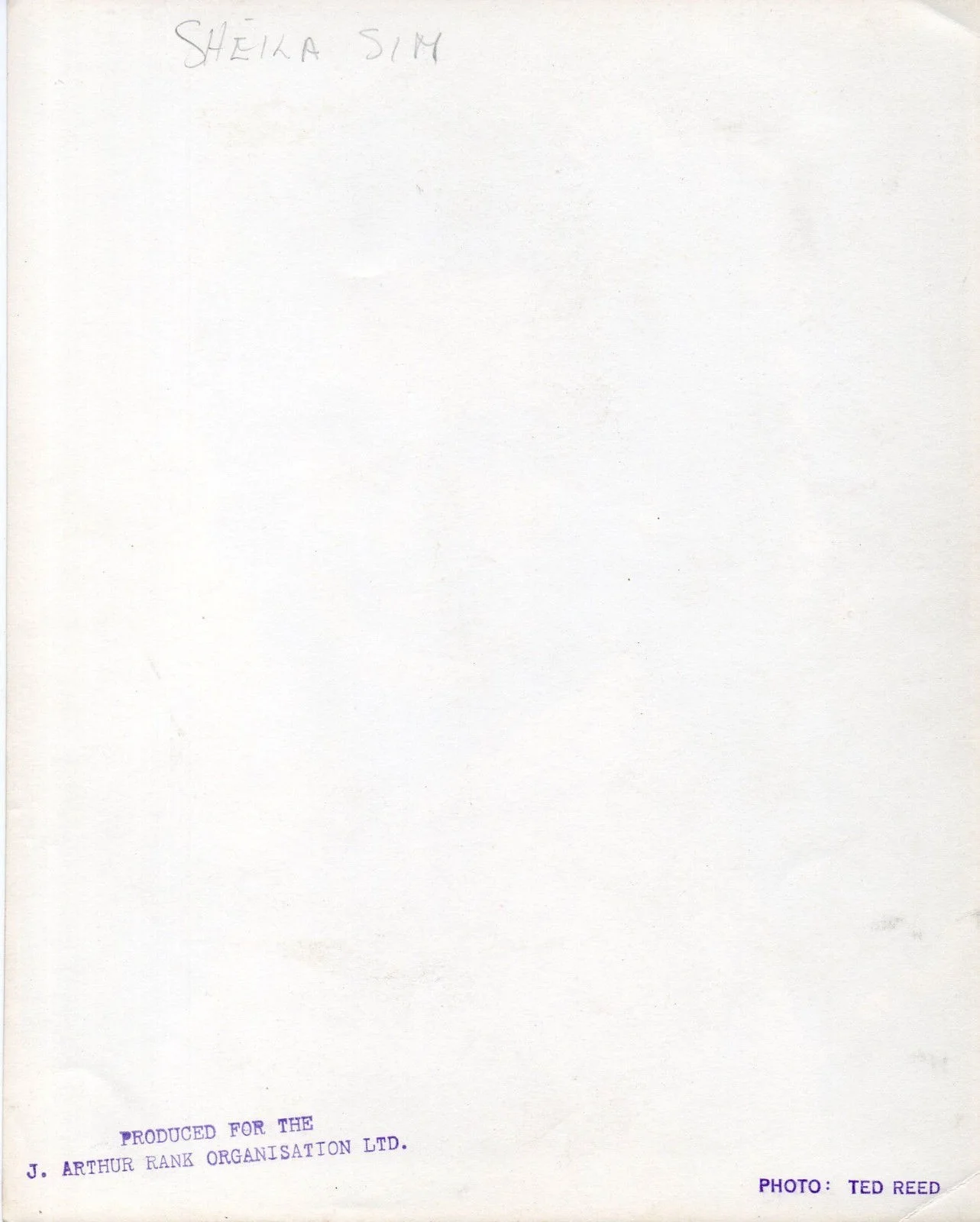 SHEILA SIM Ted Reed Canterbury Tale Richard Attenborough ORIGINAL PORTRAIT, image 2